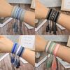 Handmade Bohemian Embroidered Logo Tassel Bracelet - Ethnic Style Friendship Band