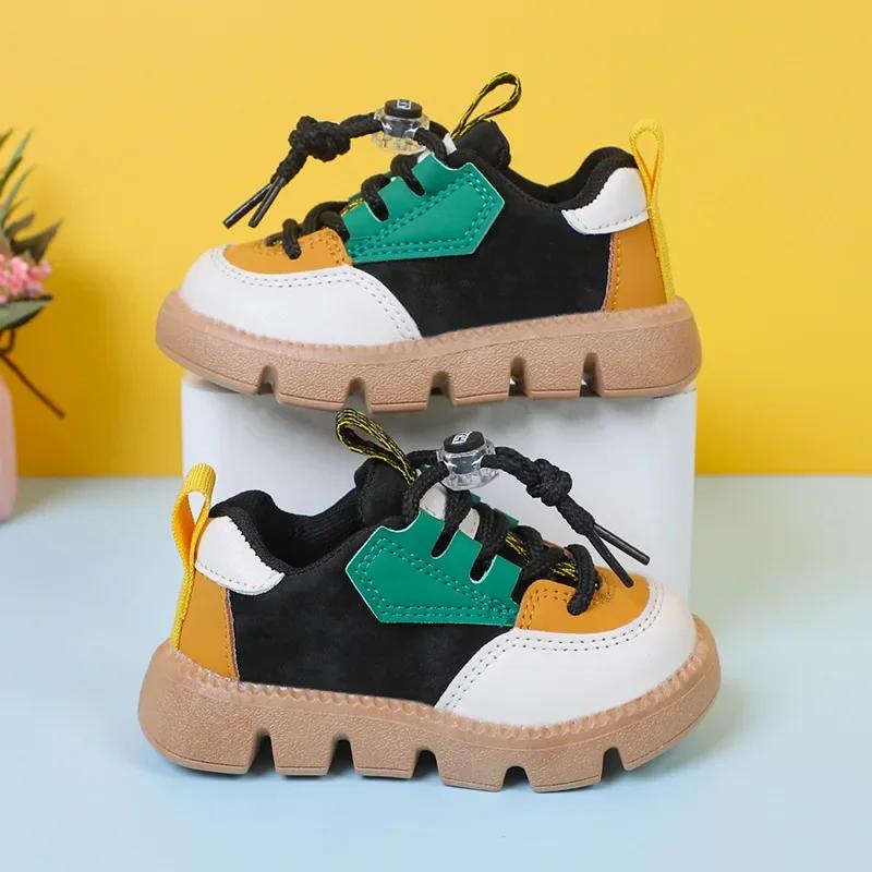 

Personalised Flat Heel Children Sneaker Fashion Low Top Kids Shoes Child Leisure Spring Fall tenis Shoes Student Sneakers G10255 21 чёрный
