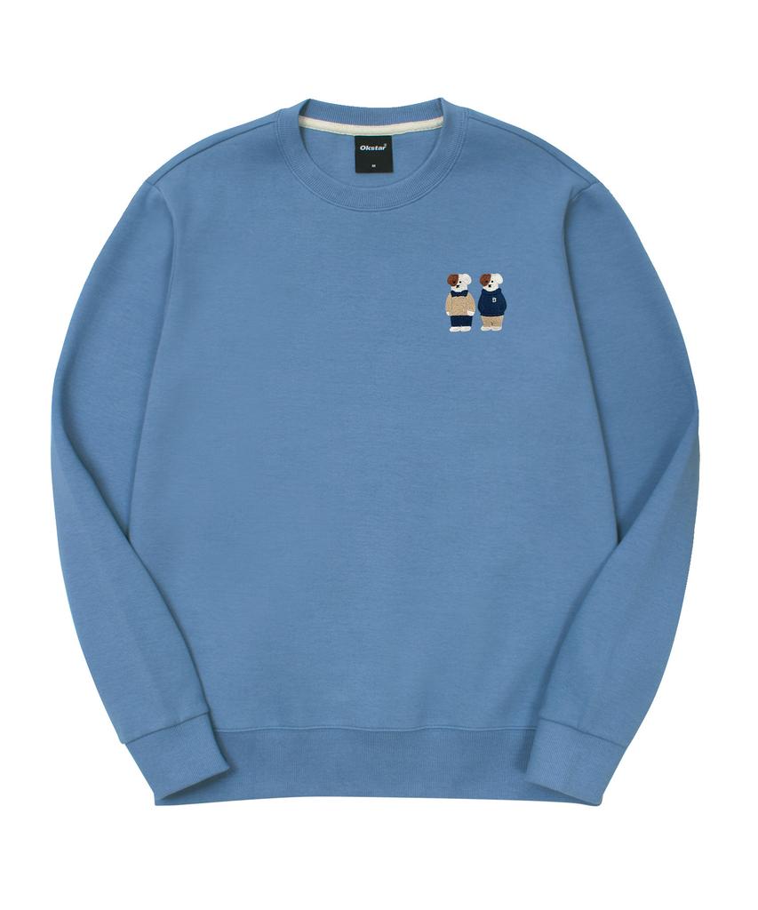 OKSTAR Mini Me Friends Brodog Embroidered Double-Sided Sweatshirt (Type C)