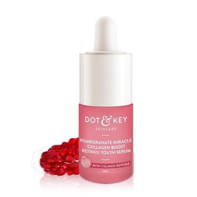 Dot & Key Sérum proti stárnutí s granátovým jablkem a retinolem na obličej| Podporuje tvorbu kolagenu | Redukuje jemné linky a vrásky| Pro zralou, smíšenou a suchou pleť, 20 ml
