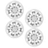 4PCS Golf Cart Wheel Hub Cap Aerodynamic High Hardness 8in Universal Replacement For Club Car