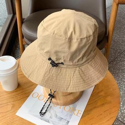 Summer Sun Hat with Adjustable Chin Strap Breathable UV Protection Men Women Outdoor Climbing Hiking Fishing Travel Wide Brim Bucket Hat