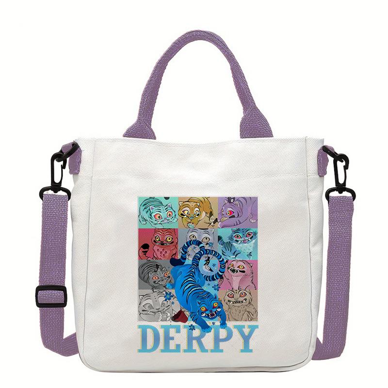 Witch Hunters Fashion Shoulder Bag Versatile Commuter Handbag Women's Large Capacity Canvas Handbag