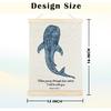 JINYO Whale Shark Christian Wall Art Poster, Bible Verses Wall Decor, Isaiah 43:2 Bible Scripture Canvas Prints Wall Decor for Bedroom Living Room