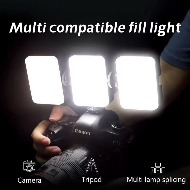 Kapesní RGB výplňové světlo Přenosné LED světlo Video Mini Telefonní výplňové světlo Smartphone Selfie Nastavitelné RGB světlo s klipem zdarma