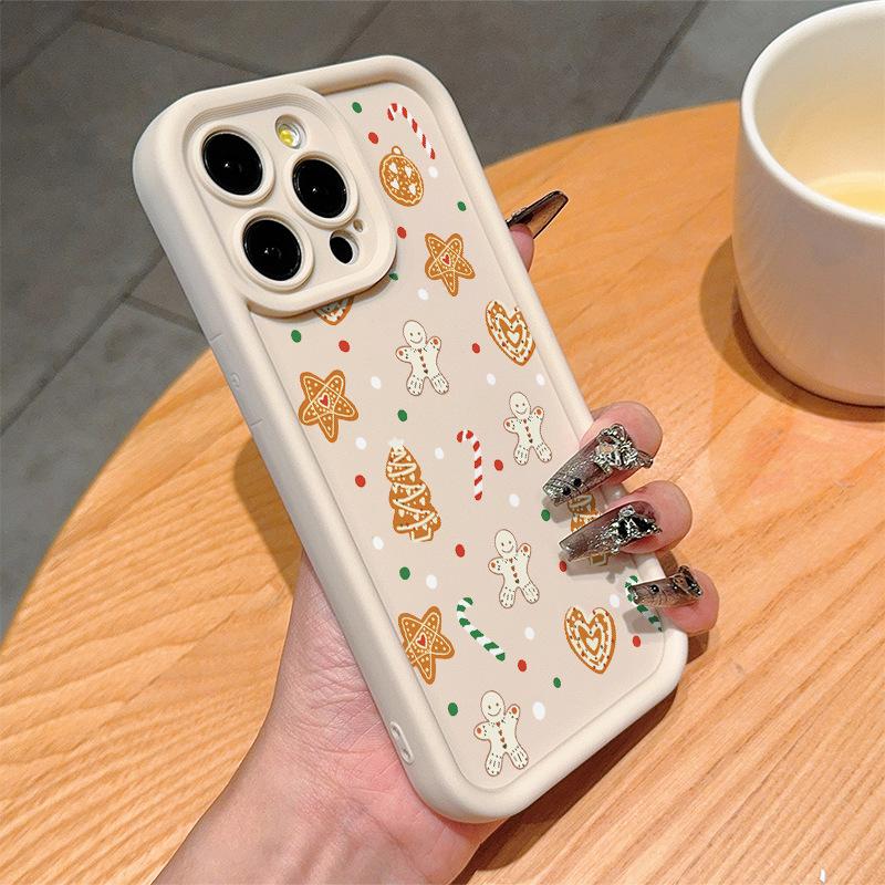 Christmas Tree Snowmen Print Case for iPhone 17 Air 16 15 14 11 13 12 Pro Max Cover iPhone Air 16E 7 8 Plus Winter Pattern Shockproof Soft Phone Cover