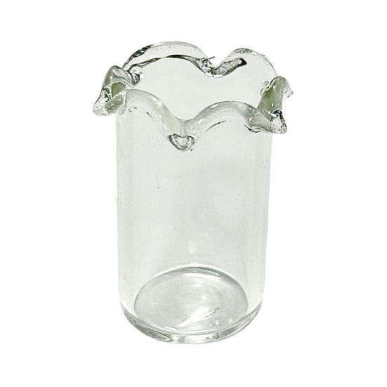 Hand Blown Mini Glass Miniature Faux Crystal Flower Figurine Collectible Flower Ornaments Q