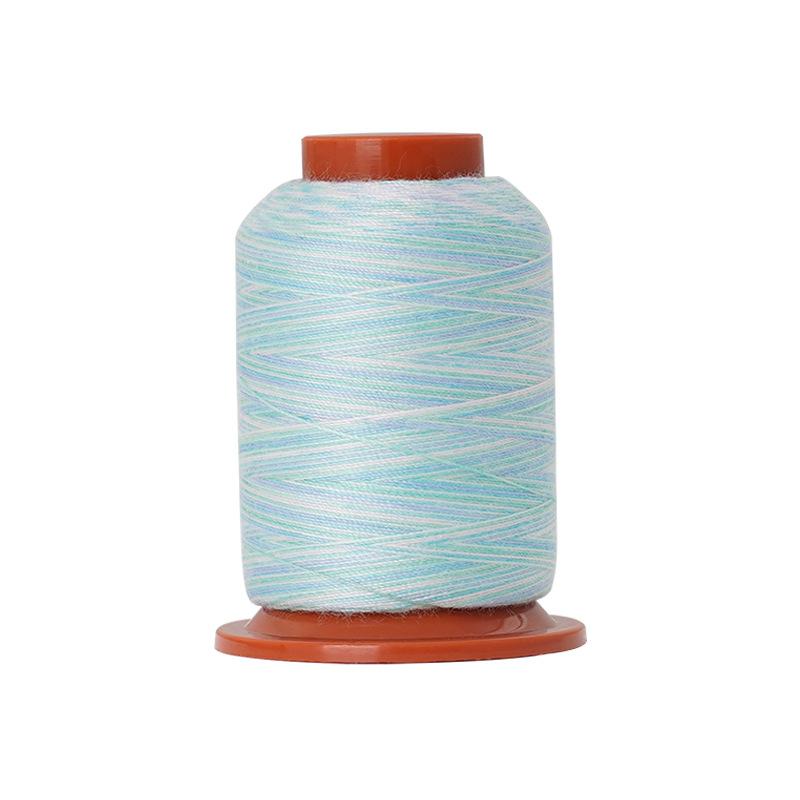 DIY Home Sewing Machine Thread Colorful Polyester Thread, Rainbow Small Roll Colorful Thread Hand Sewing Thread 402 Sewing Thread