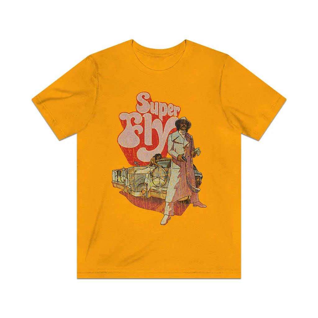 Super Fly 1972 Vintage Men s T shirt S