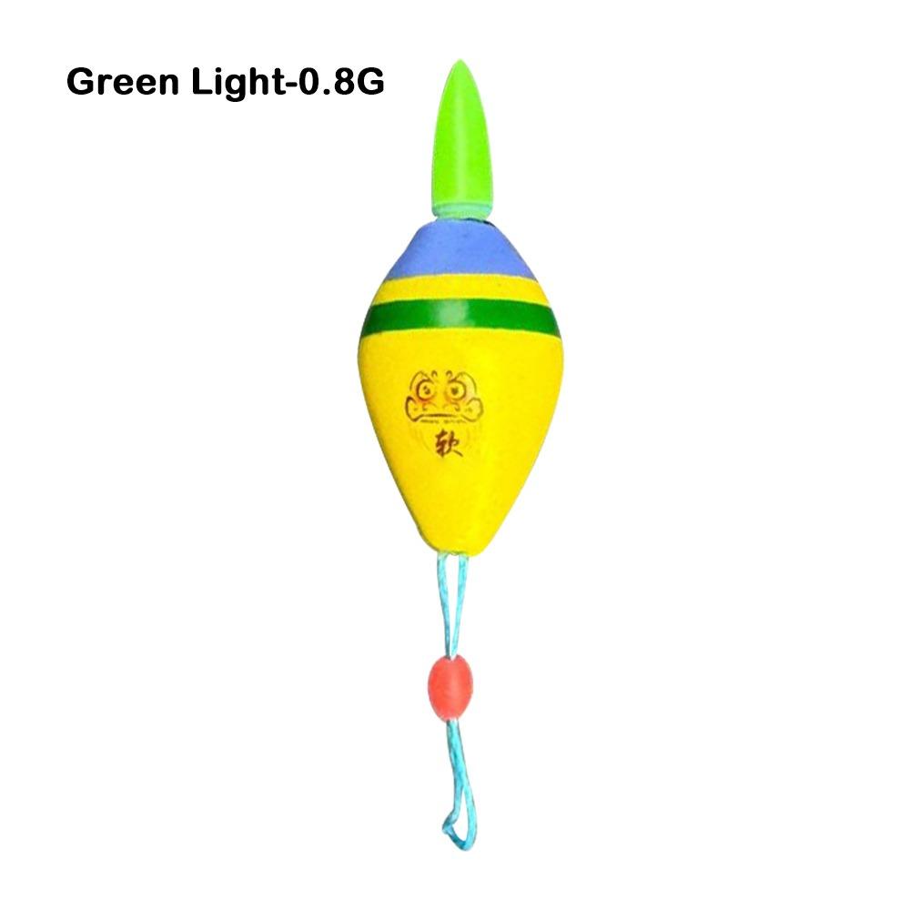 Hot. Led Electronic Fishing float Indicator 311 battery Rock fishing Floats Buoy Strike Green light Light Float Short Tail