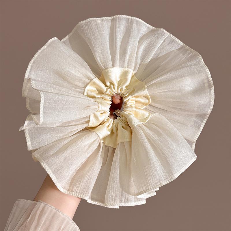 Sparkling Rhinestone Hair Rope Large Intestine Elastic Scrunchies Headband For Ponytail Female Hair Ring Hair Accessories K0