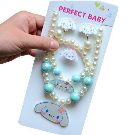 Frozen Princess Kids' Necklace & Bracelet Gift Set for Christmas or Birthday