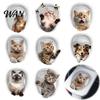 Dekorative Badezimmeraufkleber 3D Cartoon Katze Toilettenaufkleber, Wasserdicht Niedliches Tierdeckel für Zuhause Aufkleber, Lustiger Sitz Selbstklebend Wanddeko Umgestaltung