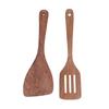 Natural Wood Spatula Long Handle Comfortable Easy To Clean Wood Spatula Kitchen Utensil for Cooking for Mixing for Filtering