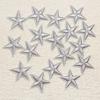 10Pcs Golden Silver Star Embroidered Patch Repairh Stick Clothes Badge Crafts Patches Costume Accessories