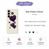 For Samsung Galaxy A17 5G Case Purple Love Pattern Printing Straight Edge TPU Phone Back Cover