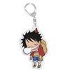 for OPTCG Card Keychain Luffy Chopper Jinbe Backpack Pendant Anime Game Fans Gift Recycled Acrylic Decoration Rare Card Toy