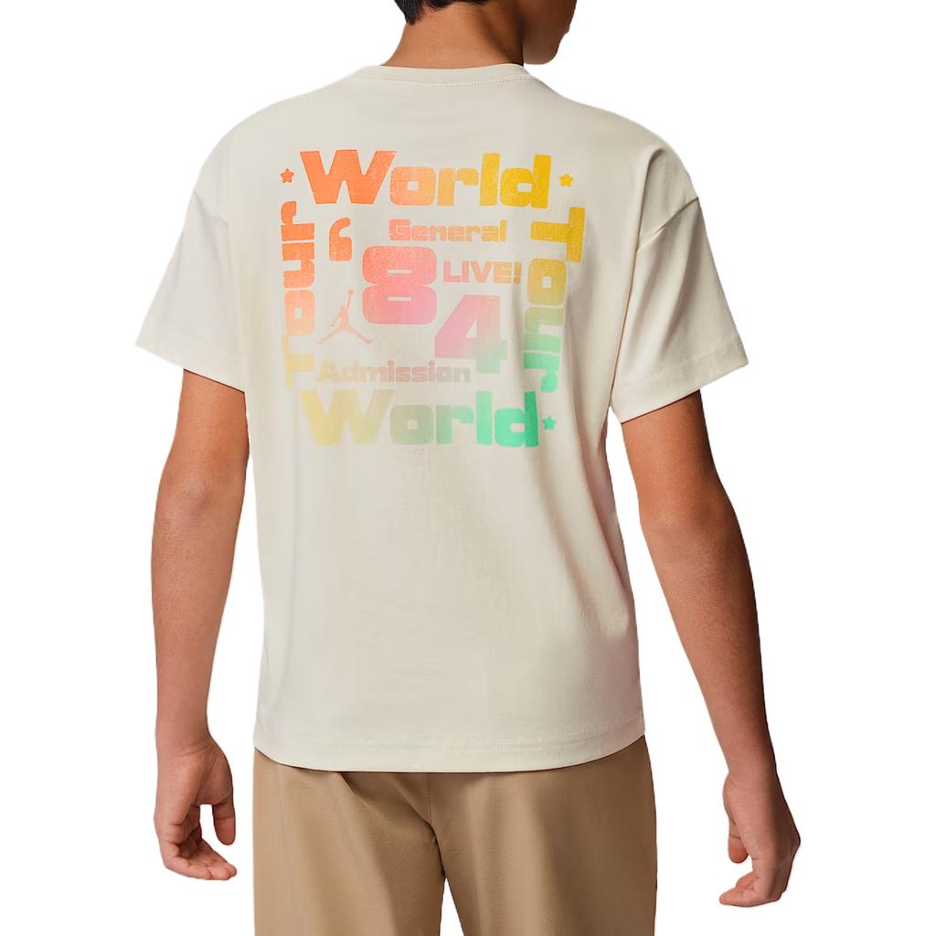 Jordan T-Shirt Simple Knit Round Neck Kids tops IW1474-110