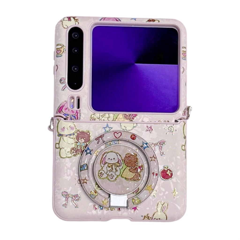 Applicable To Huawei puraX Mobile Phone Case Xmax High-end Plain Leather New Female Shell Flip Cartoon Hinge All-inclusive Magic