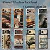 Autocolant Art Piano Pentru iPhone 17 pro Max/ pro Acoperire Completă Decal Piele Wrap Colorat Autocolant Protector Spate Film