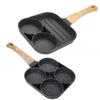 Maifanshi Four Hole Frying Pan Flat Bottomed Non Stick Steak Cooking Pots Egg Frying Pan Multifunctional Kitchens Accessories
