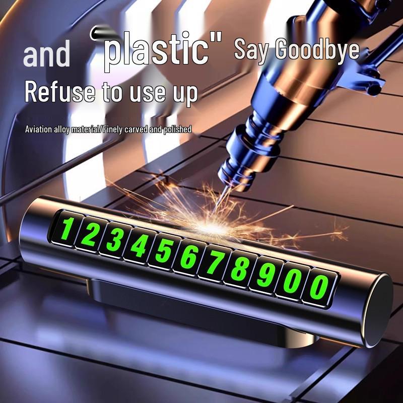 Luxury Temporary Car Parking Number Plate with Company Logo