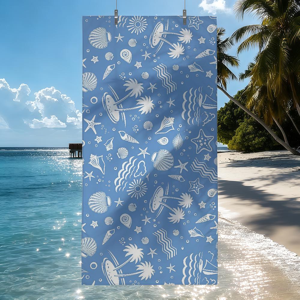 Ocean element starfish Towel Quick Drying Beach Towels Are Suitable For Swimming Pools Camping Yoga And The Gym