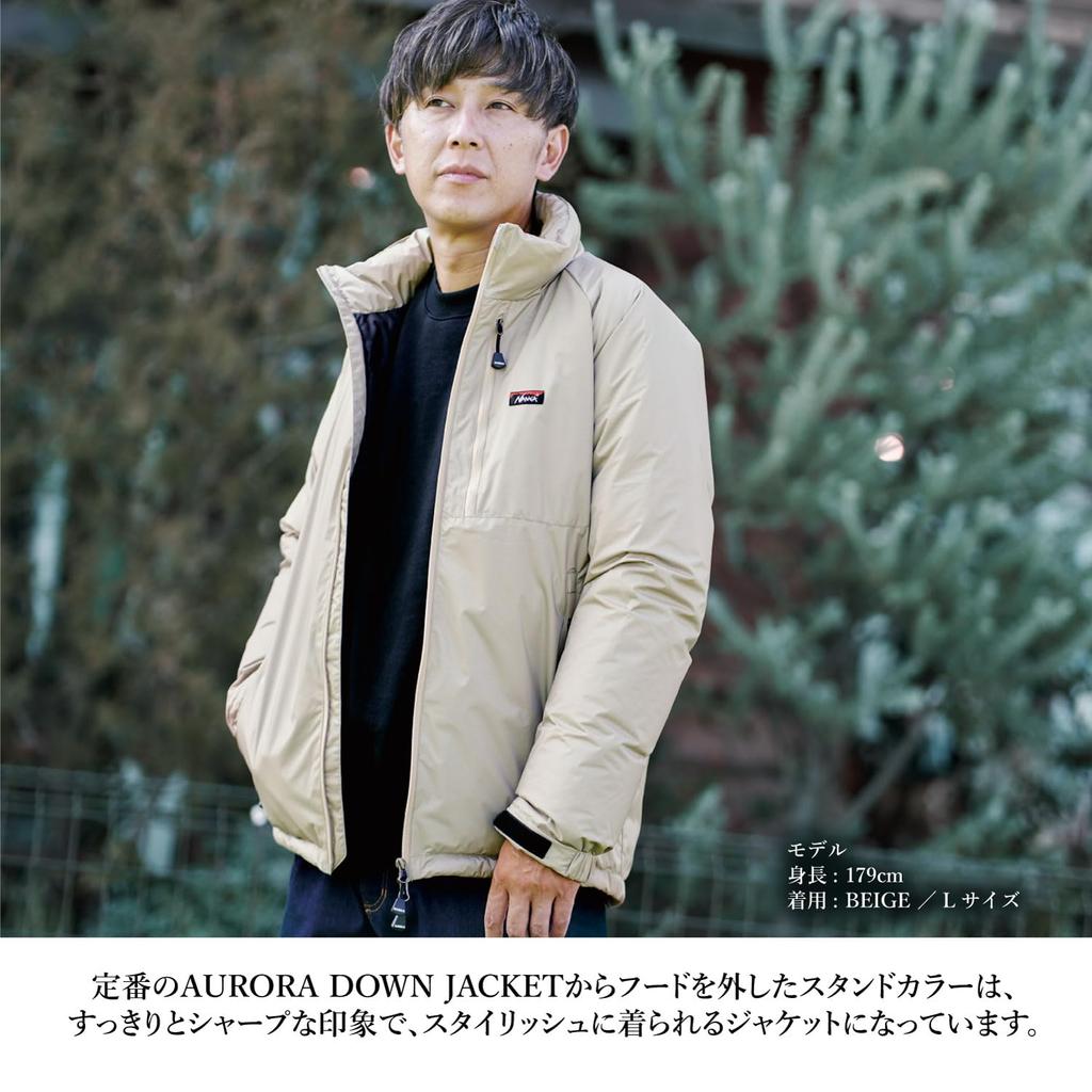 Model de comandă specială STAND GULAR AURORATEX DOWN JACKET Jachetă de puf Auroratex cu guler stand [Nanga] (XL, NEGRU)