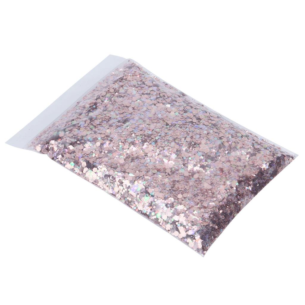 50g Nagelglitzer Bunt Fantasy Roségold Gesunde Inhaltsstoffe Harz-Pailletten für Handgemacht