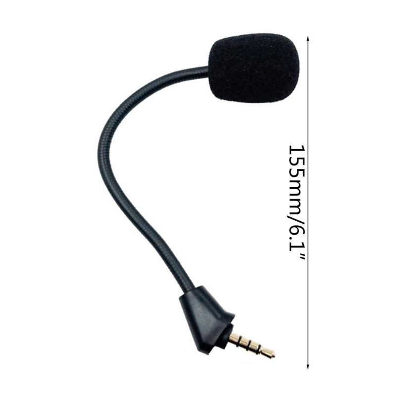 Microphone Replacement Mic for Kingston Hyper X Cloud II Wireless BT Gaming Headset, Detachable Headphones Mic Boom