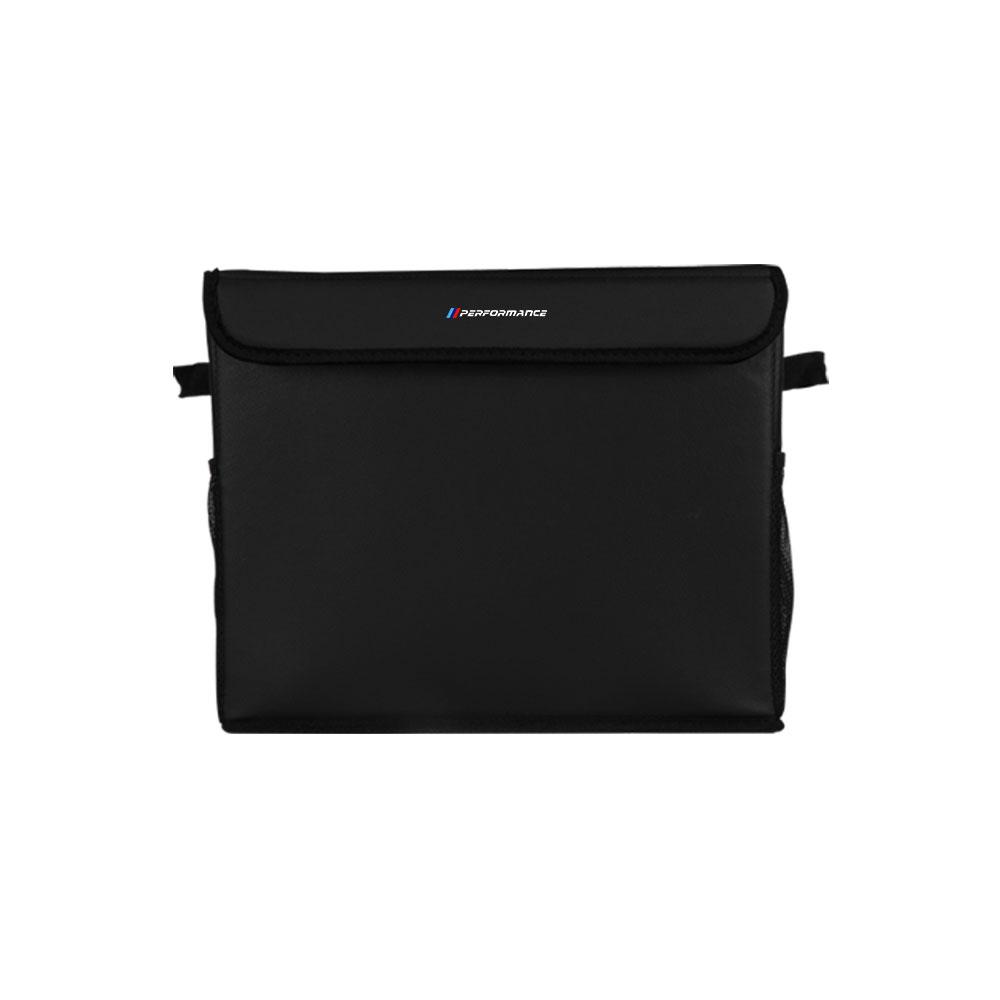 Geantă de depozitare pliabilă pentru portbagajul mașinii din piele PU, cutie de camping pentru BMW M Performance E46 E90 E60 E39 E87 E36 F20 E92 Accesorii auto