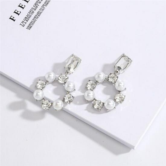 Elegant Korean Dongdaemun Pearl Stud Earrings - Versatile & Fashionable Street Style for Women