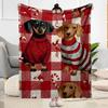 Rottweiler Moonlit Journey Flannel Blanket,Lightweight,Office Blanket,Sofa Blanket,Comfortable Blanket