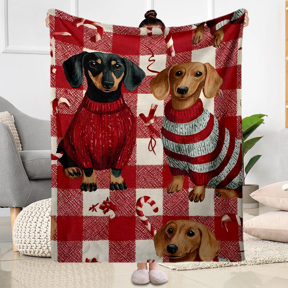 Rottweiler Moonlit Journey Flannel Blanket,Lightweight,Office Blanket,Sofa Blanket,Comfortable Blanket
