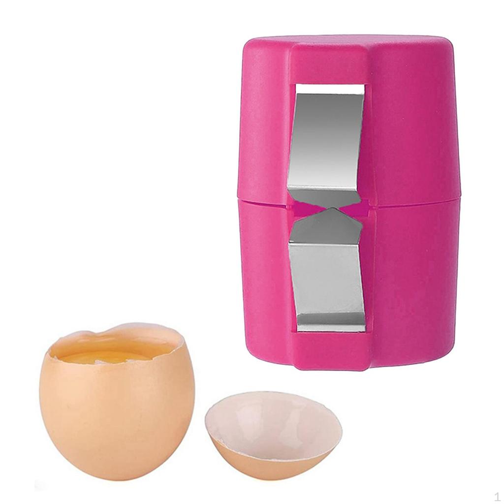 Egg Cracker Seperator Effortless Handheld Cutter Shell Remover for Cooking Camping