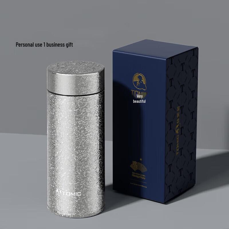 TOMIC 260ml Ultralight Pure Titanium Mini Insulated Bottle