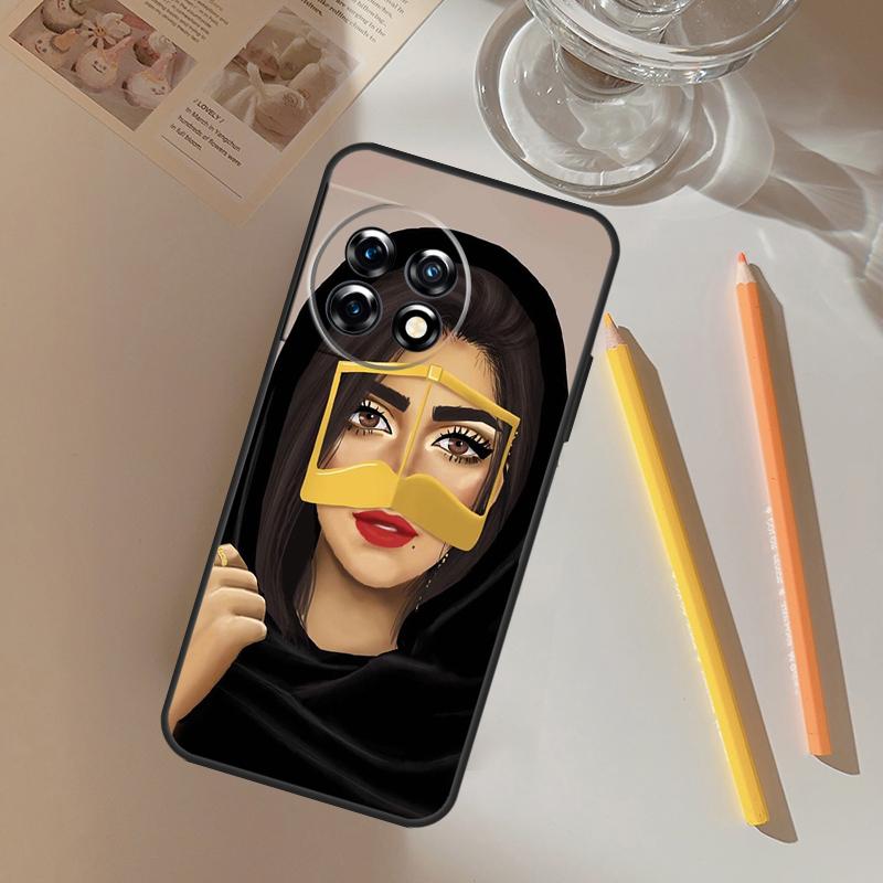 

Woman Hijab Face Muslim Gril Funda For OnePlus 13R 13 12 R 11 9 10 Pro 8T 9RT 10T OnePlus Nord CE 2 3 4 Lite N20 N30 Case OnePlus 9R