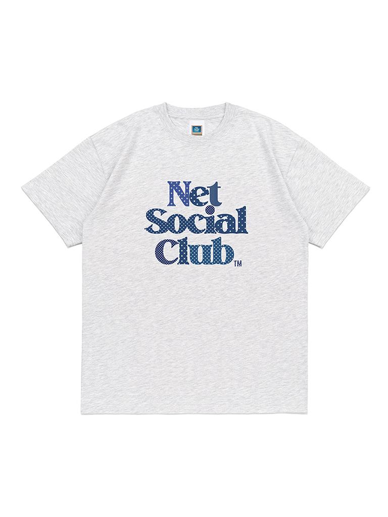 NET SOCIAL CLUB Og Polka Dot Logo Tee (Light Melange)