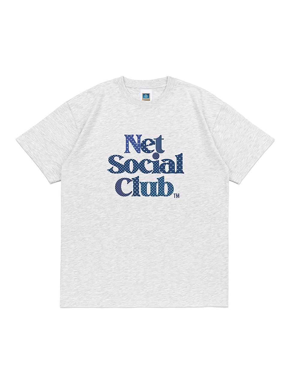 Net Social Club Og Polka Dot Logo Tee (Light Melange) Light Melange/S