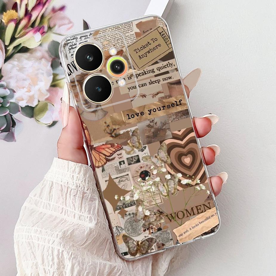 For Realme 15 Case Realme15 Pro RMX5101 Luxury Fashion Painted Cover Soft Slim Phone Case For Realme 15 Pro 5G Back Cover Bumper