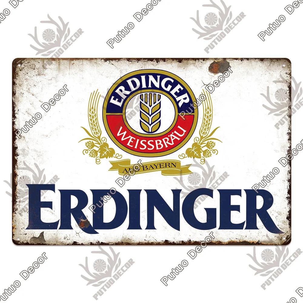 Putuo Decor Germania Beer Brand Metal Sign Plaque Metal Vintage Tin Sign pentru Bar Pub Man Cave Kitchen Club Bar Wall Decor Home