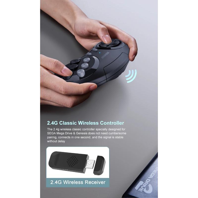 Retro Game Console HD TV Video Game Stick 16 Bit for Sega Genesis Built-in 5000 Classic Games with Controllers Gamepad SG800