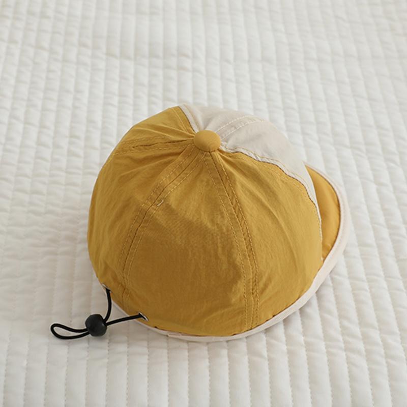 Baby Peaked Cap Soft Brimmed Baseball Hat Little Bear Pattern Sunhat Kids Hat