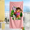 Dora Explorer Beach Towel Super Soft & Absorbent Comfortable Lightweight Perfect for Traveling Yoga Camping and Swimming