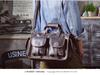 Men's Genuine Leather Crazy Horse Briefcase & Messenger Laptop Bag