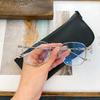 Top Selling High-End Presbyopia Glasses Resin Lens Anti Blue Light Large Frame Metal Glasses 1.0 To 4.0 Far Sighted Glasses