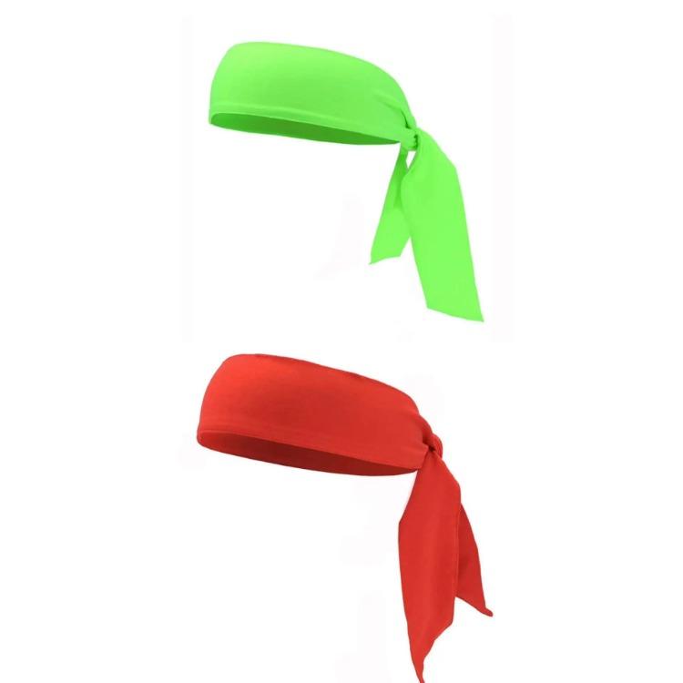 Elastic Sports Ribbon Pirate Sweatband for Tennis Unisex Men Women Teens Headband Gym Fitness Yoga Hair Bands Athletic Headwear