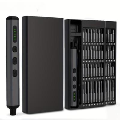 Elektrický šroubovák, sada elektrického šroubováku 68 v 1 s 64 magnetickými bity, přesný šroubovák, bezdrátový nástroj na opravu telefonu, fotoaparát a notebook