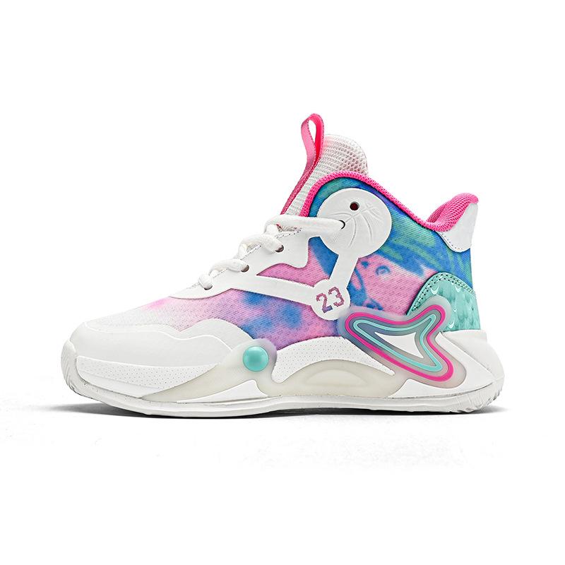 Frühling und Sommer Neue Mesh Atmungsaktive Rutschfeste Jungen Verschleiß-beständig Bequeme Weich-sohle Basketball Schuhe Reibung