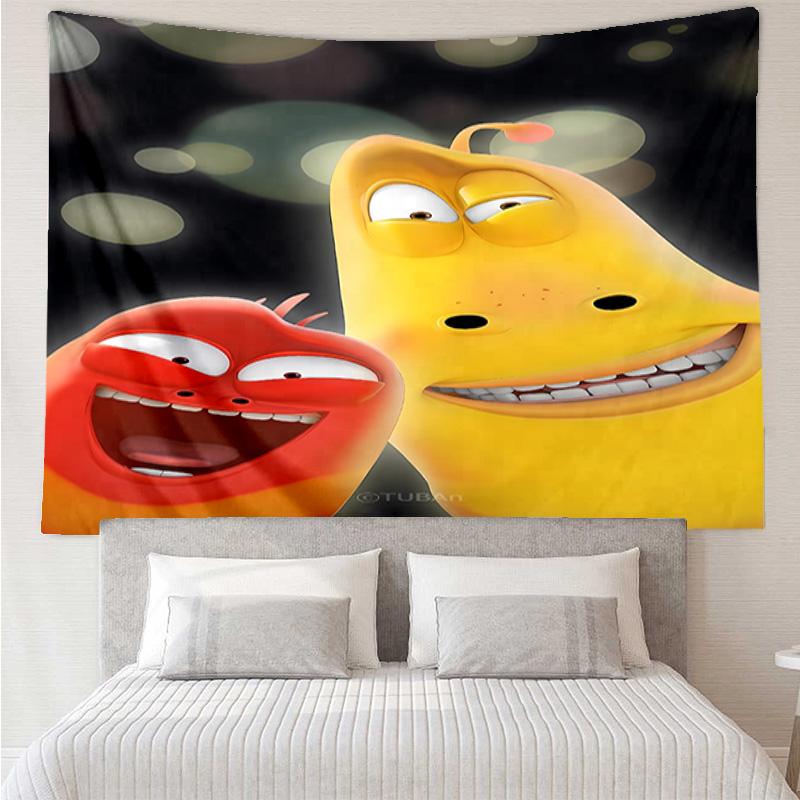 Larva Tapestry for Bedroom Aesthetic Classroom Tapestries Wall Hanging for Living Room Dorm Office,Ideal Creative Gift